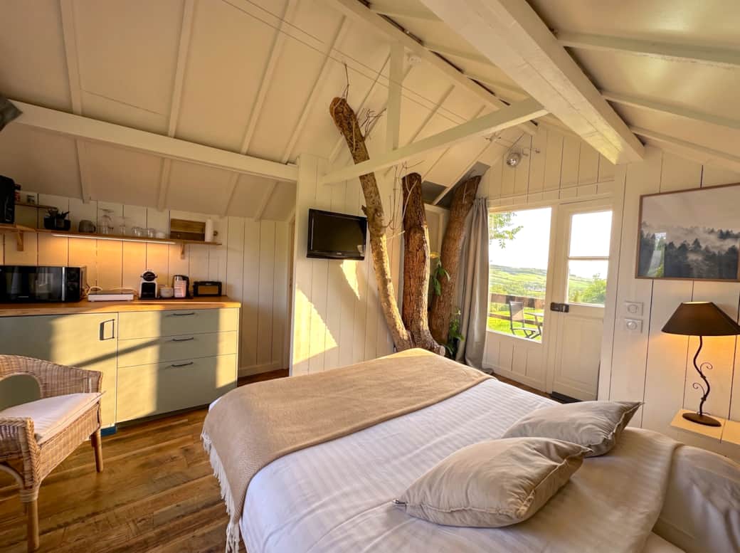 Cabane coucher de soleil