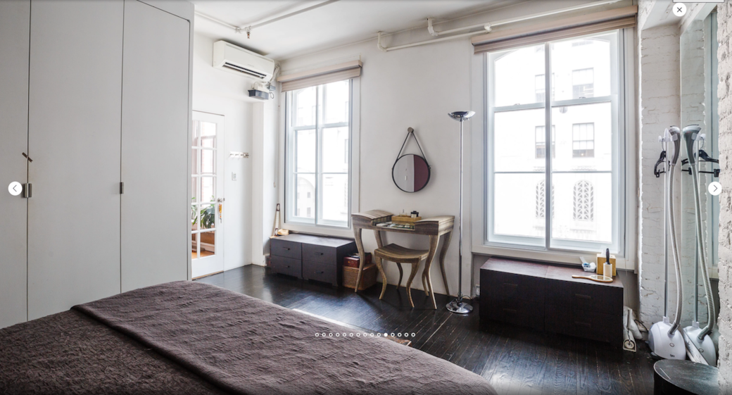 Bedroom facing windows (west)