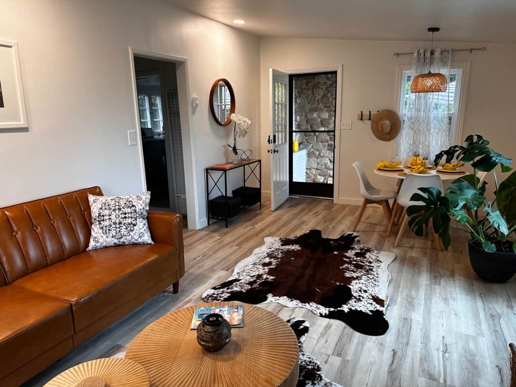 This renovated home in Upper Ojai offers a tranquil setting to relax and restore.