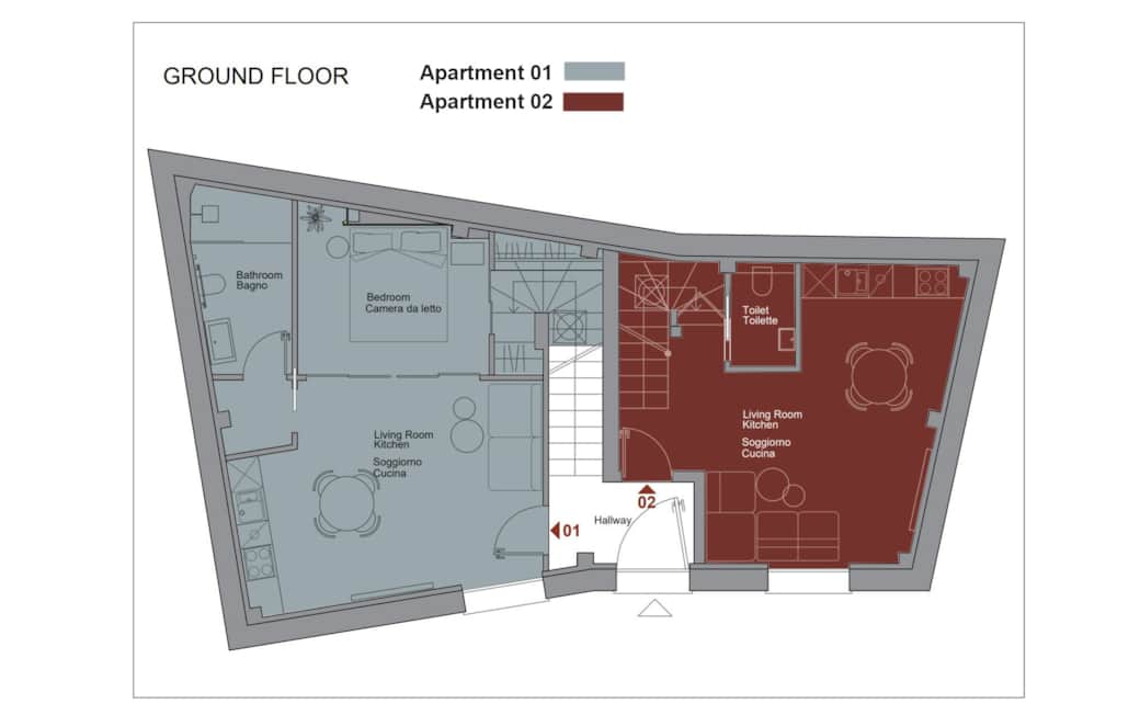 Floorplan GROUND FLOOR (color)
