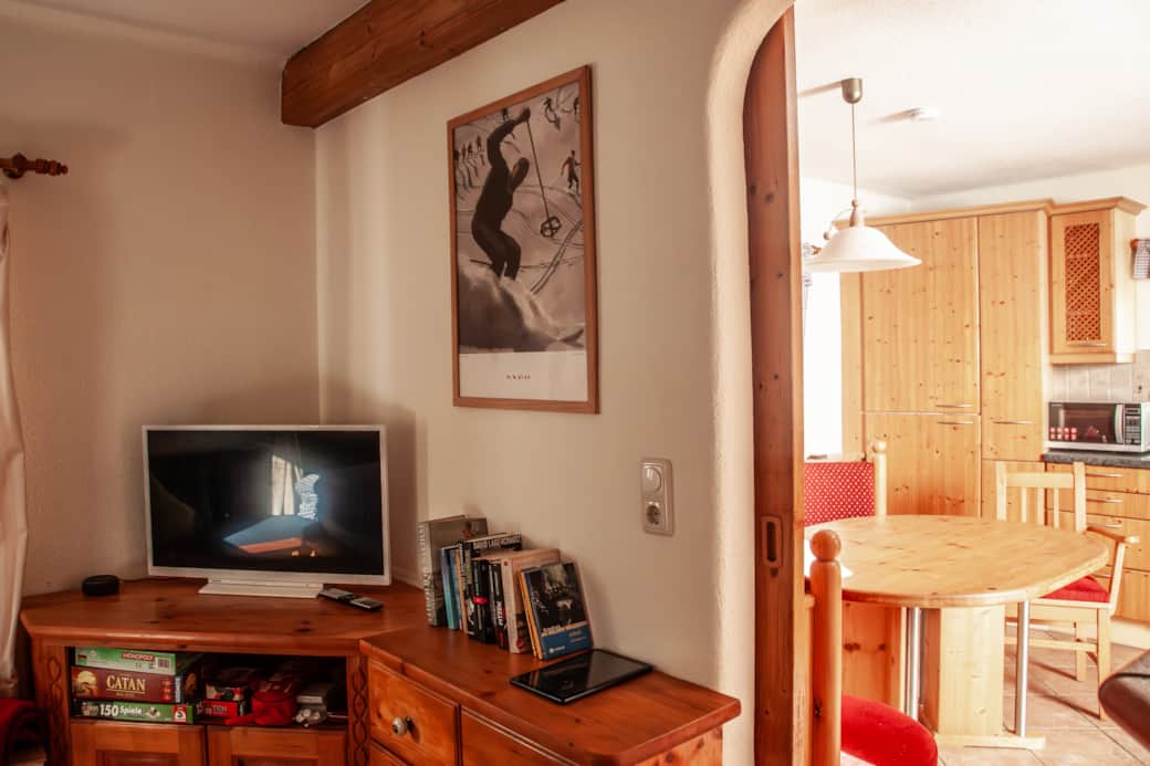 Blick von der Stube in die Küche.