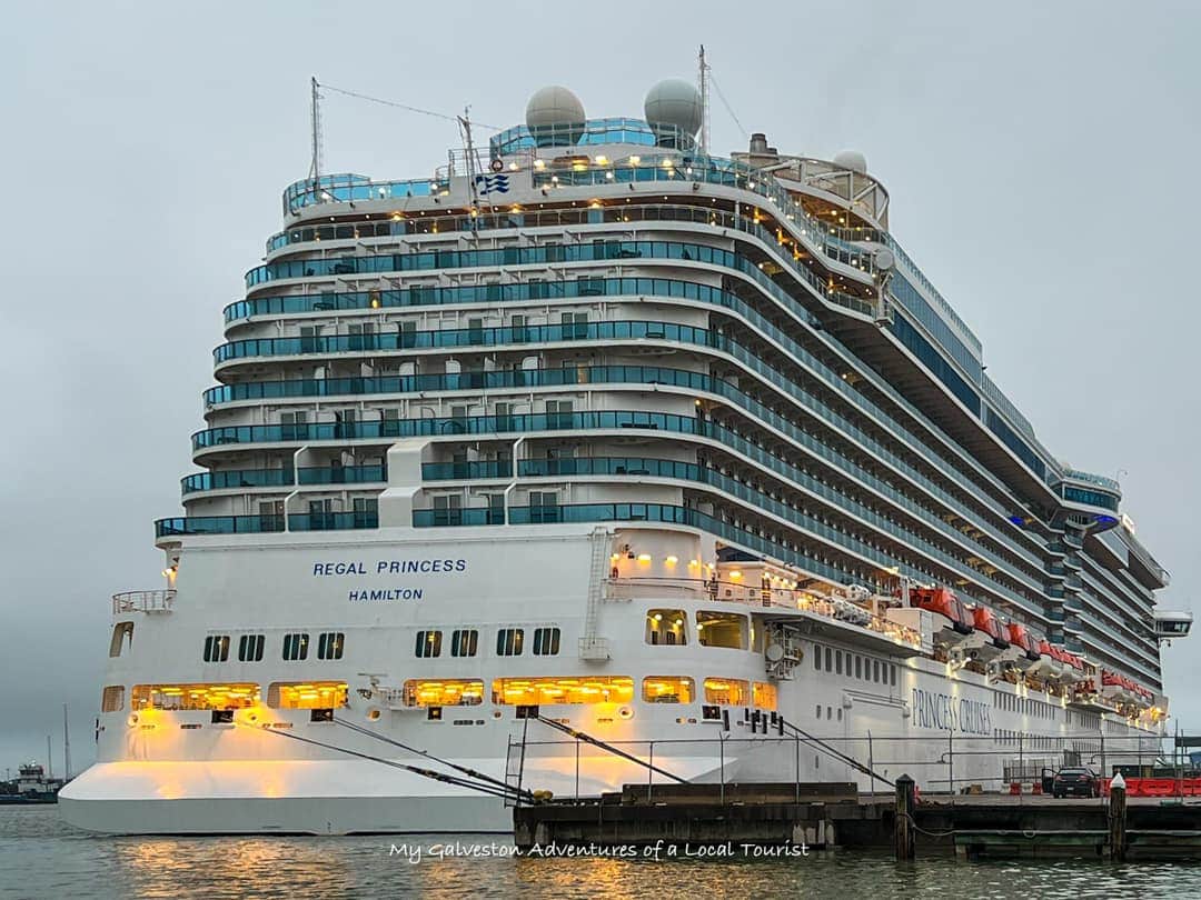 Princess cruise ship at the Port of Galveston