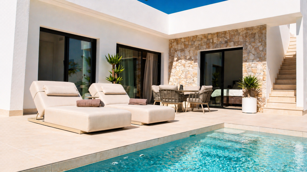 Beautiful sunny terrace
