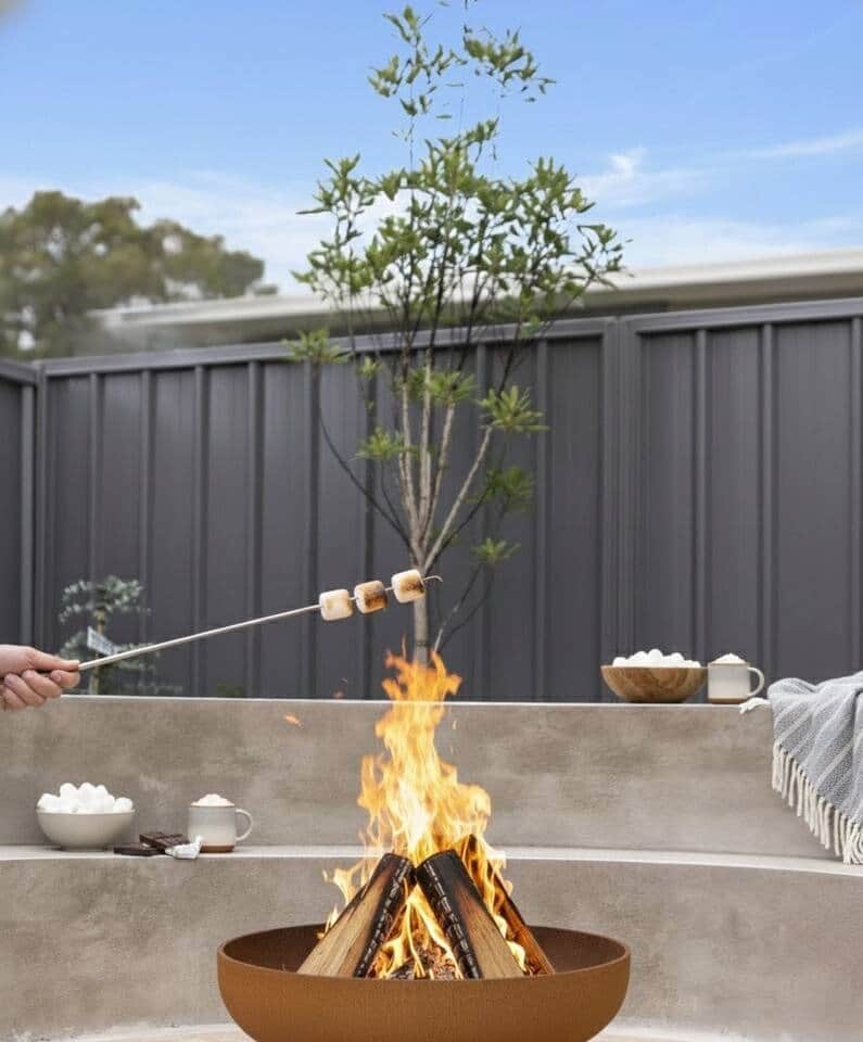 The perfect space for toasted marshmallows and a hot chocolate The perfect space for toasted marshmallows and a hot chocolate