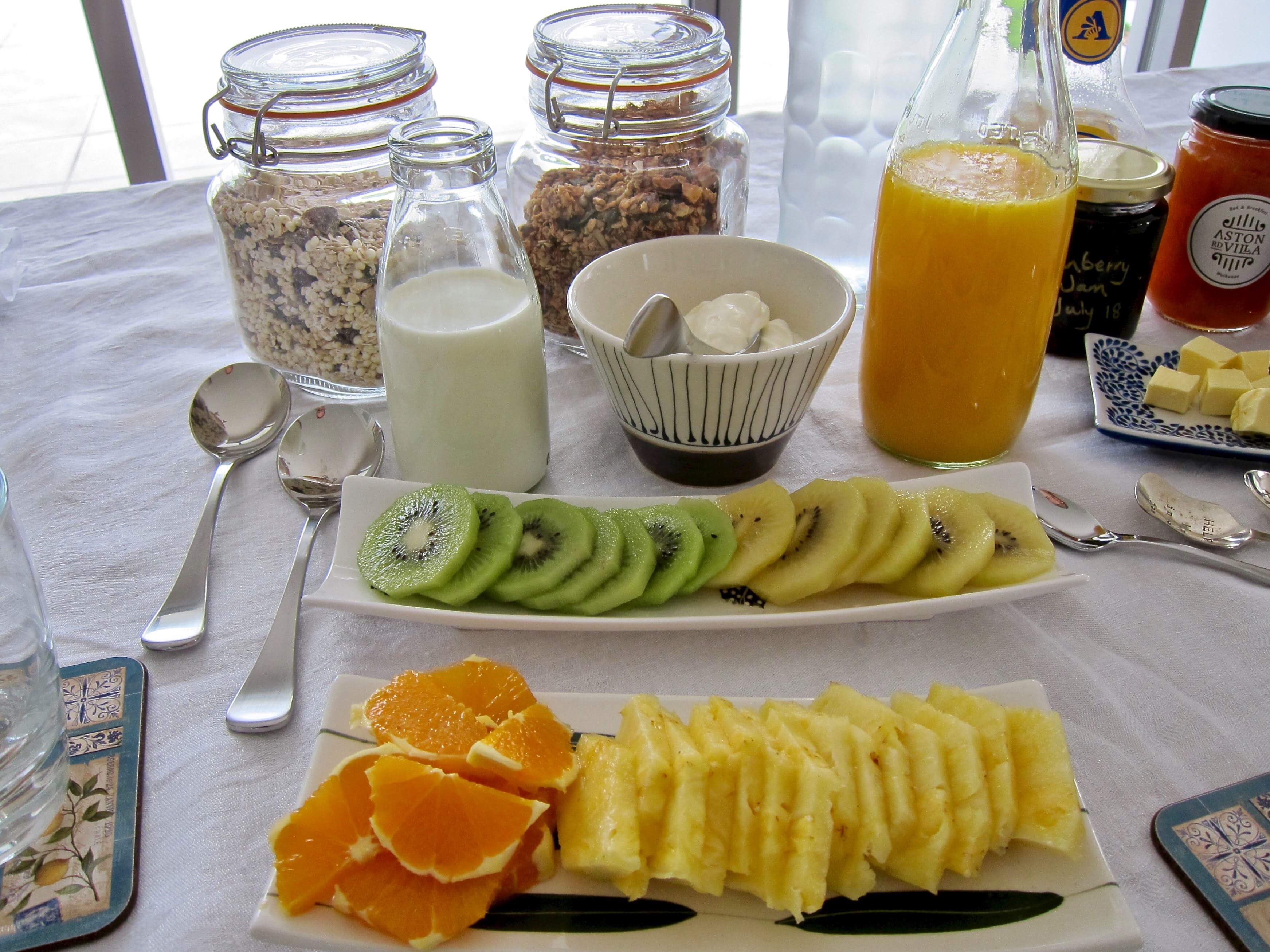 Aston Road Villas Freshly made breakfast