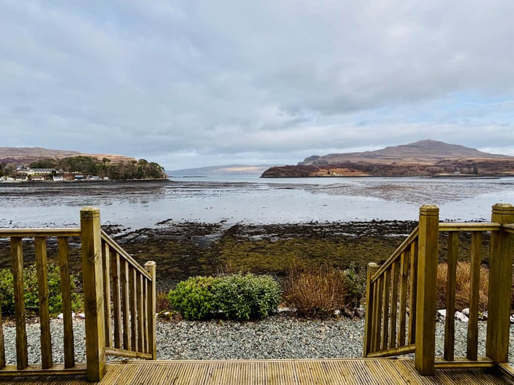 View from Lounge & decking area