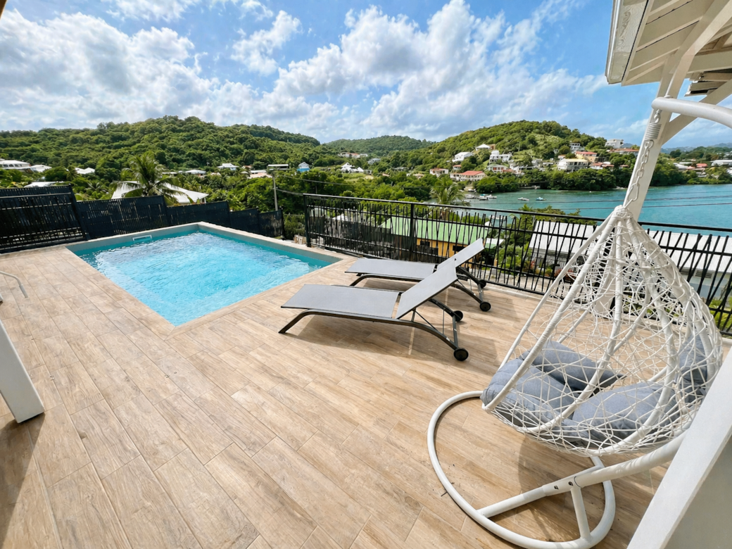 Terrasse vue coline
