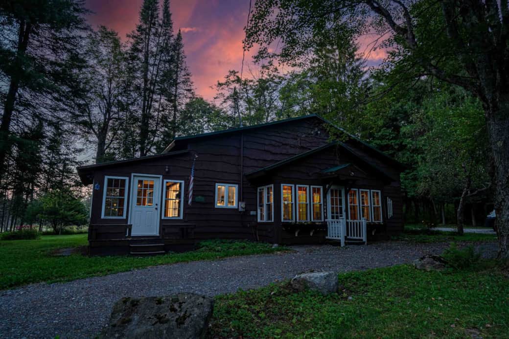 Front at night 