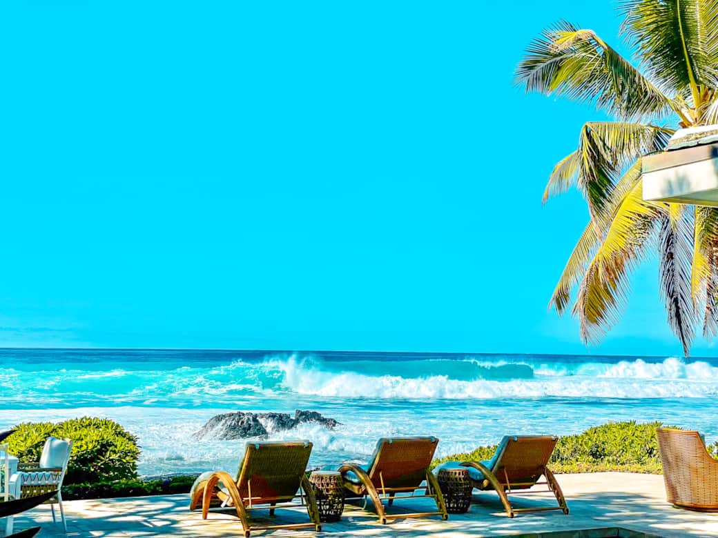 Find peace in the rhythm of the crashing waves Find peace in the rhythm of the crashing waves