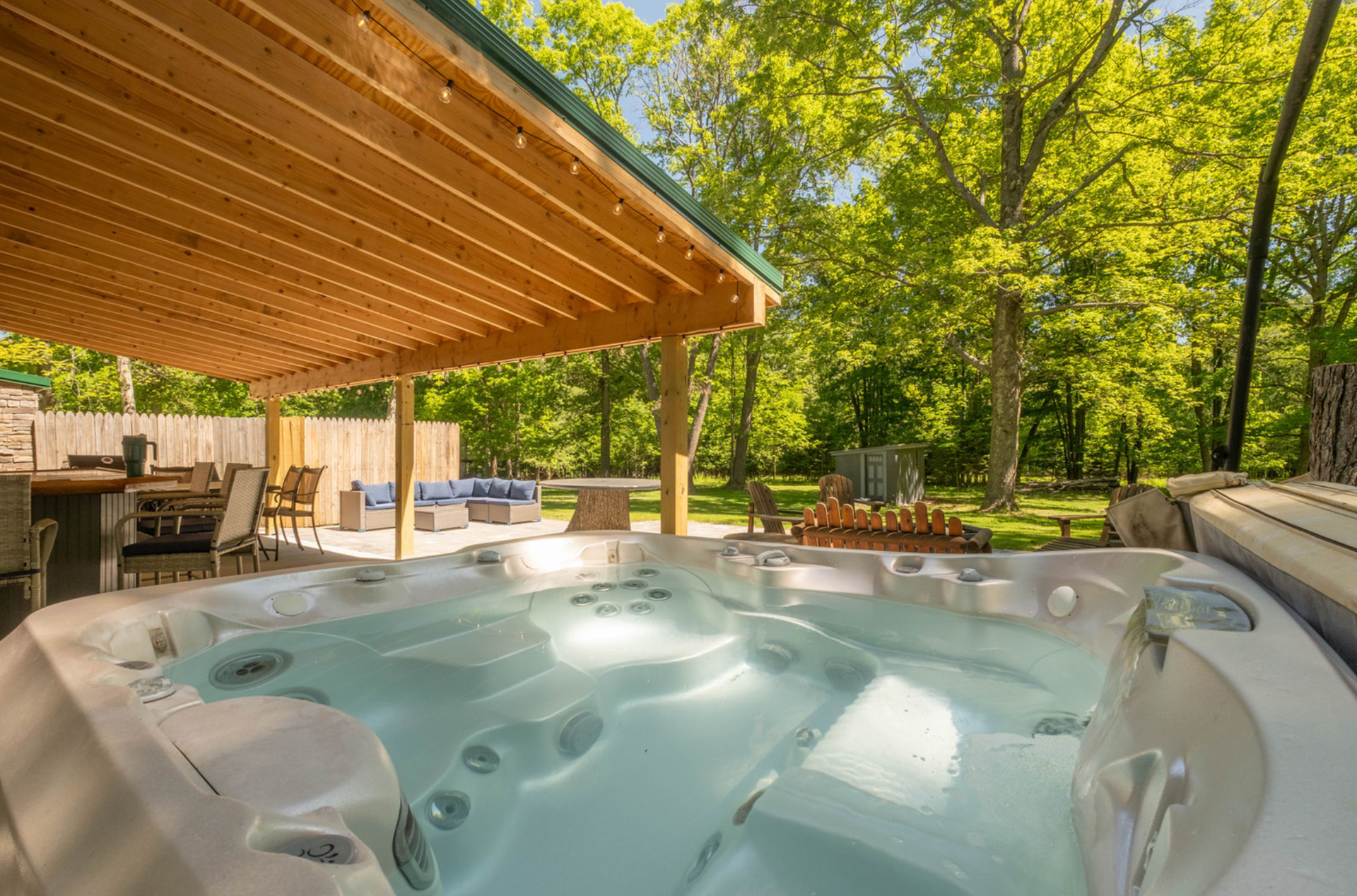 Deep Creek Lake party house rental exterior, sleeps 12 — ideal for bachelorette parties and group weekends