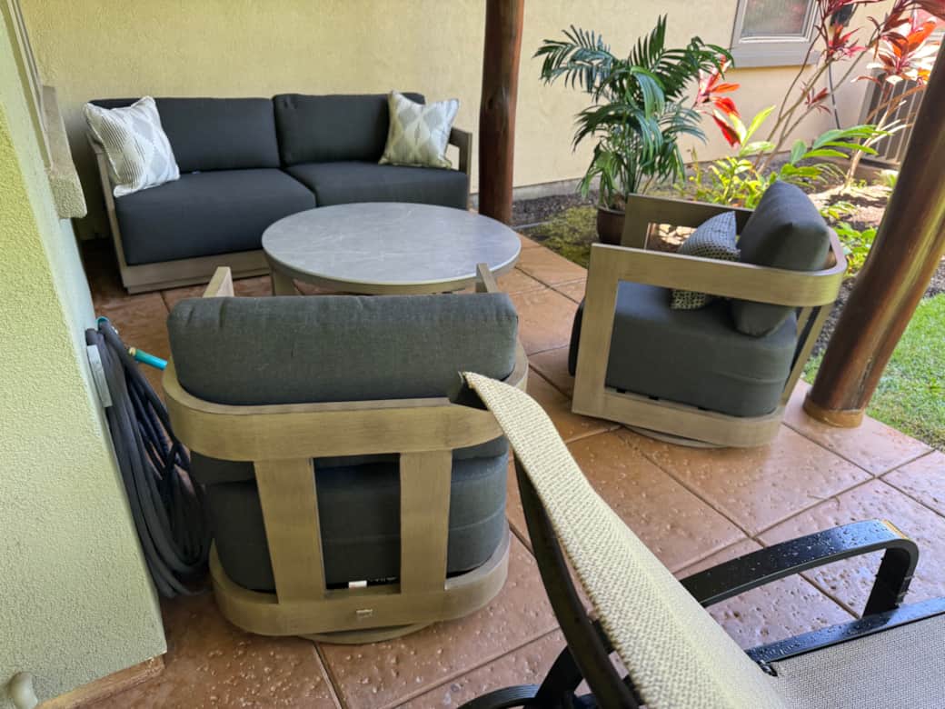 Updated outdoor furniture
