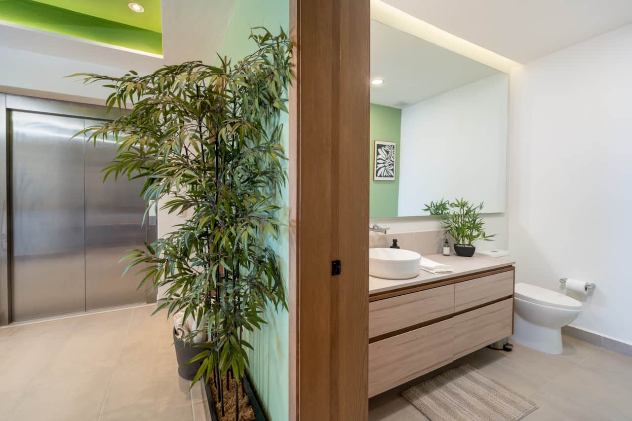 Entrada al medio baño