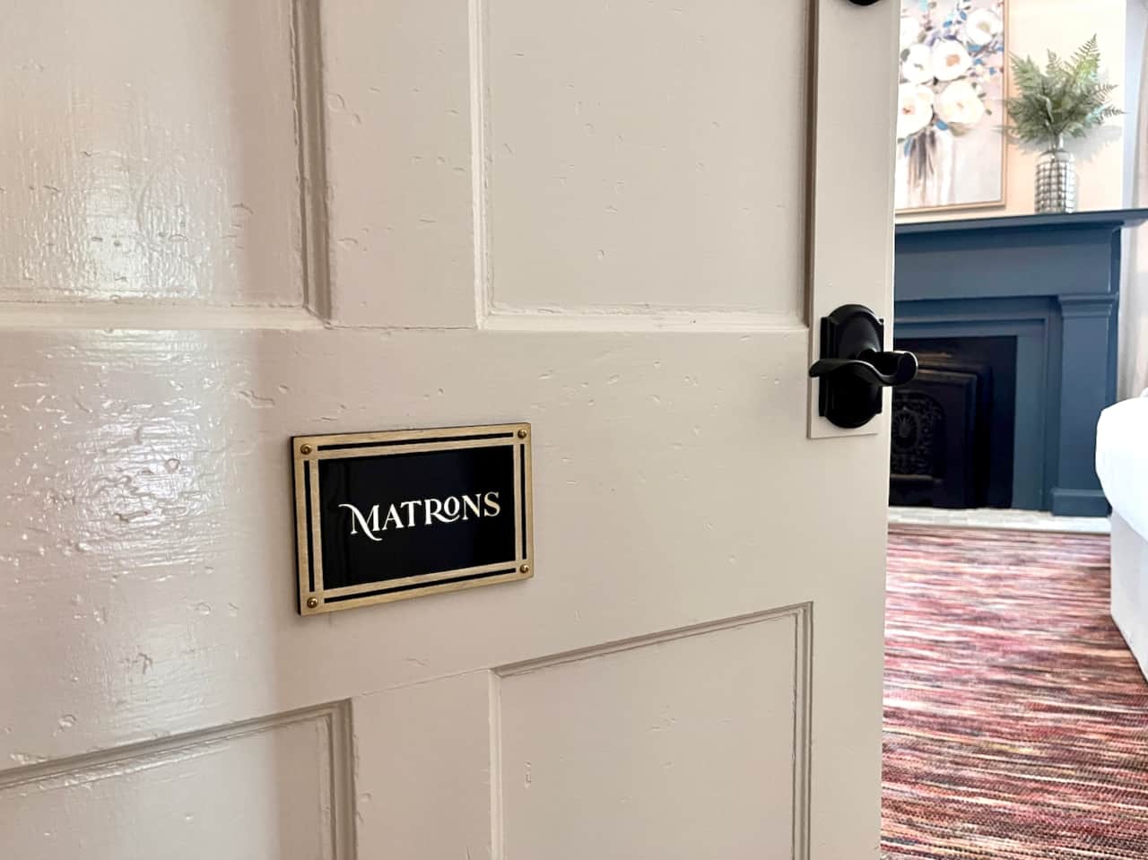 The willis james matrons door plate