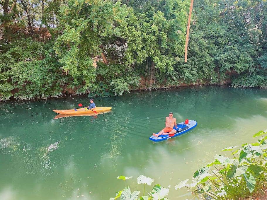 The Creek is great place to kayak and paddle board. The Creek is great place to kayak and paddle board.