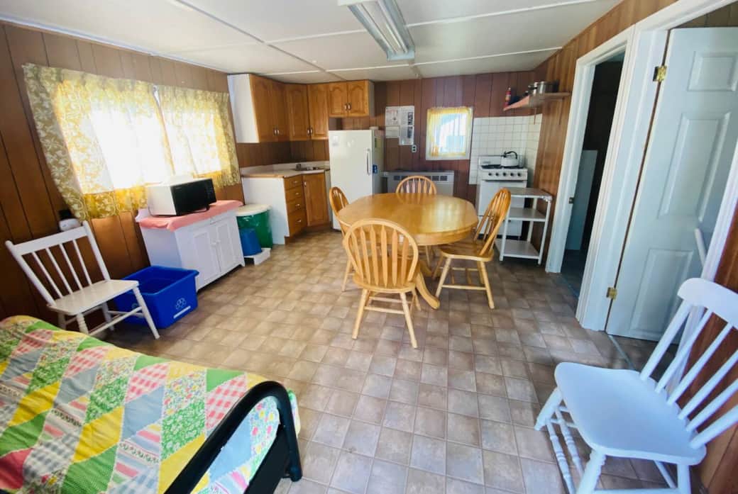 Inside of cabin - view from front door Inside of cabin - view from front door