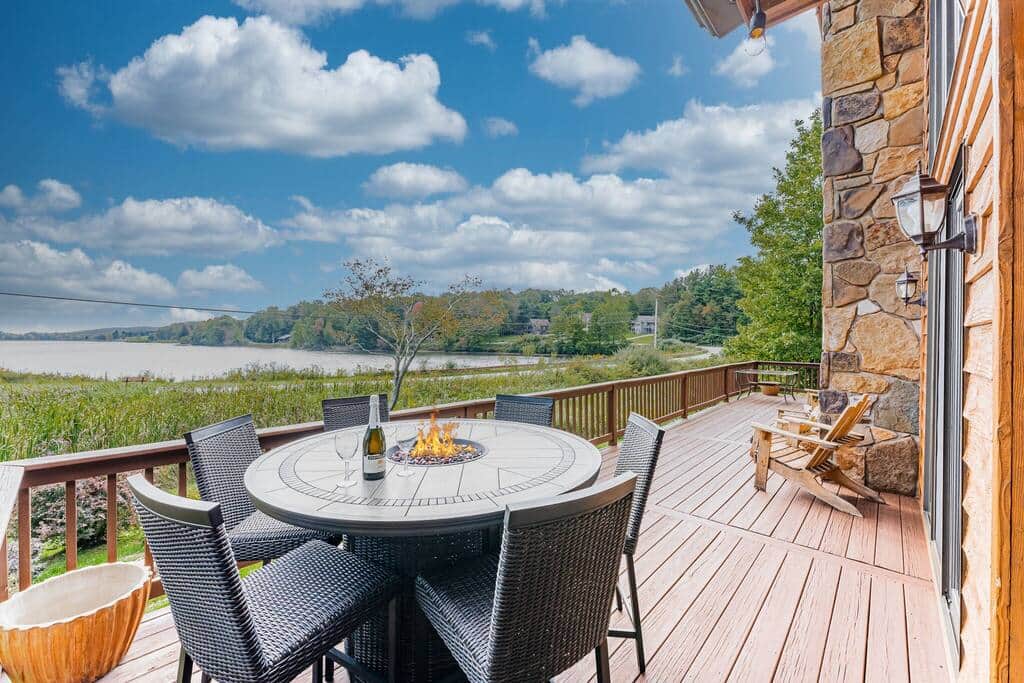 Enjoy relaxing on the beautiful wrap around deck