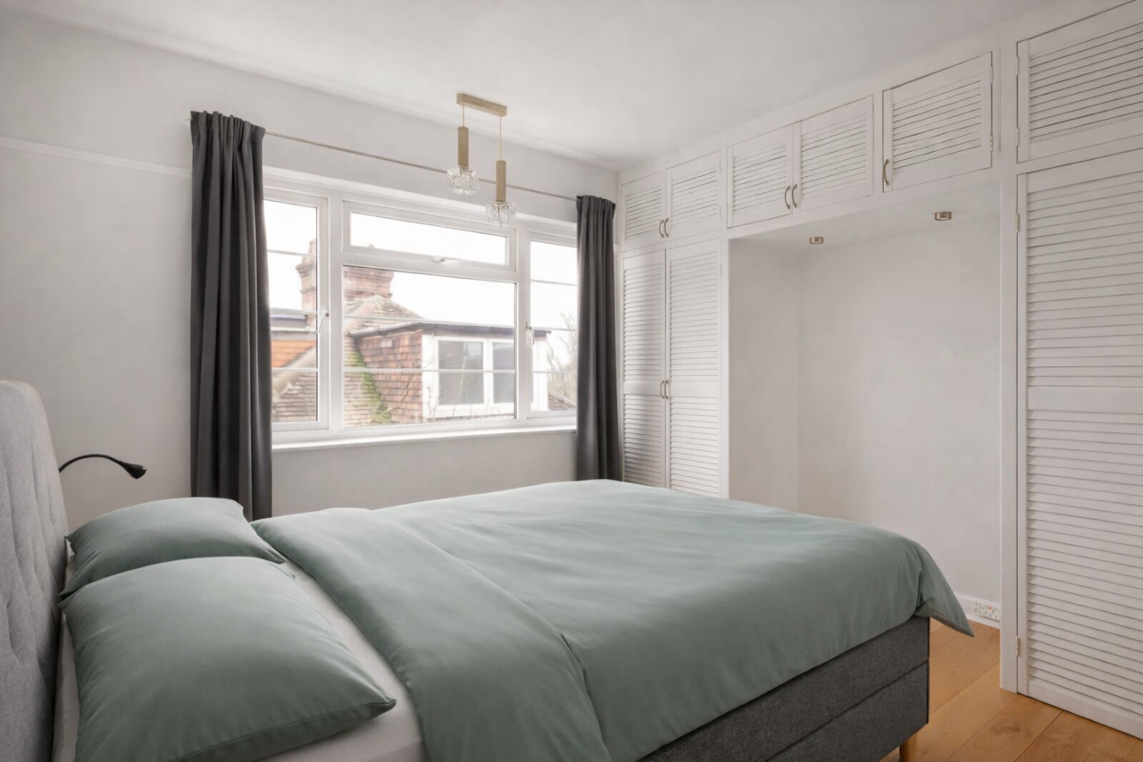 Spacious bedroom with excellent storage 