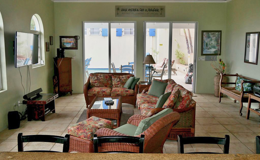 Enjoy relaxing or watching television in the great room. 