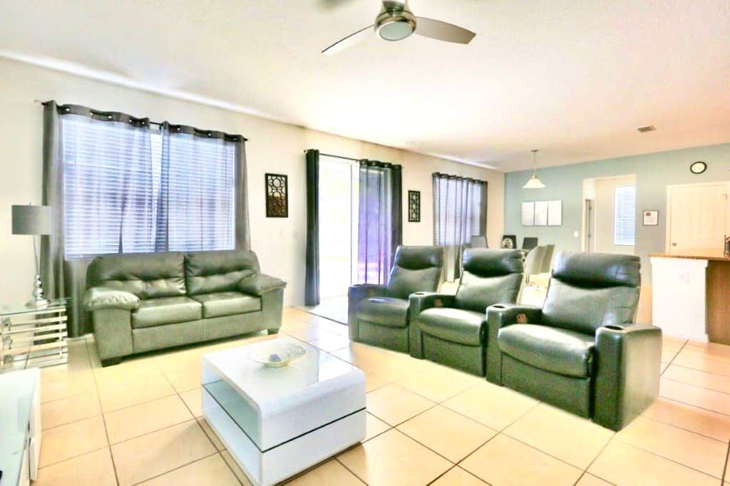 Access to the pool and deck areas 