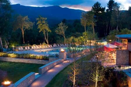 View over the resort pool