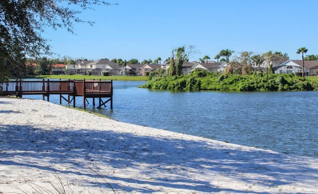 Resort main lake and beach