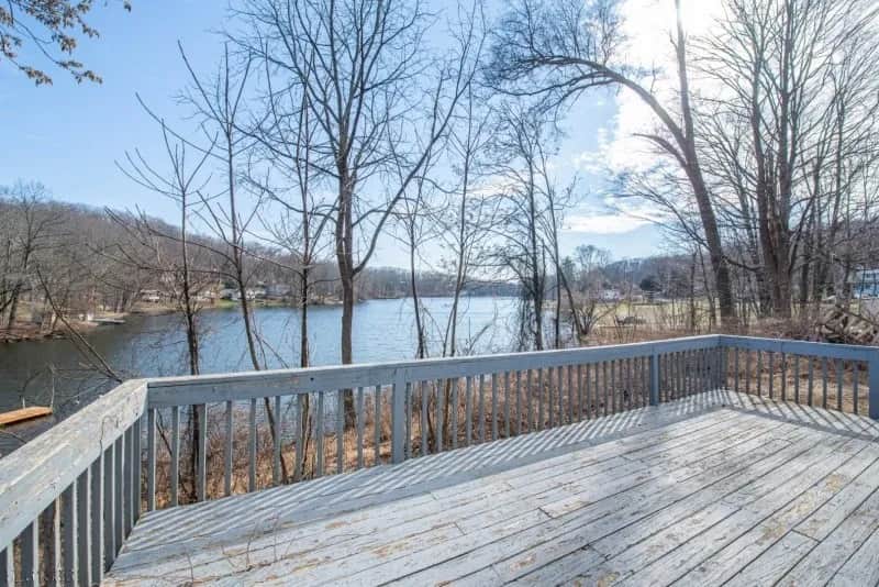 Deck view from inside the house