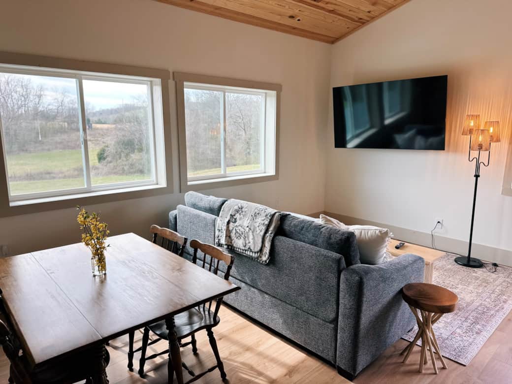Sectional couch with dining table Sectional couch with dining table