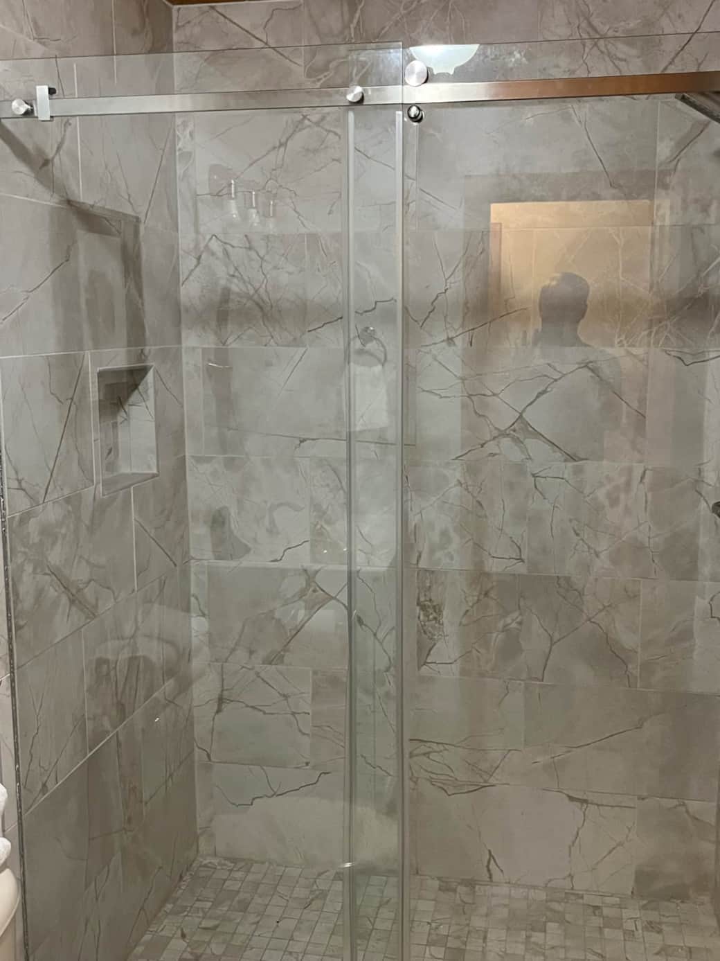 The Bathroom will feature an updated SPA SHOWER like this one after Sept. 1, 2023