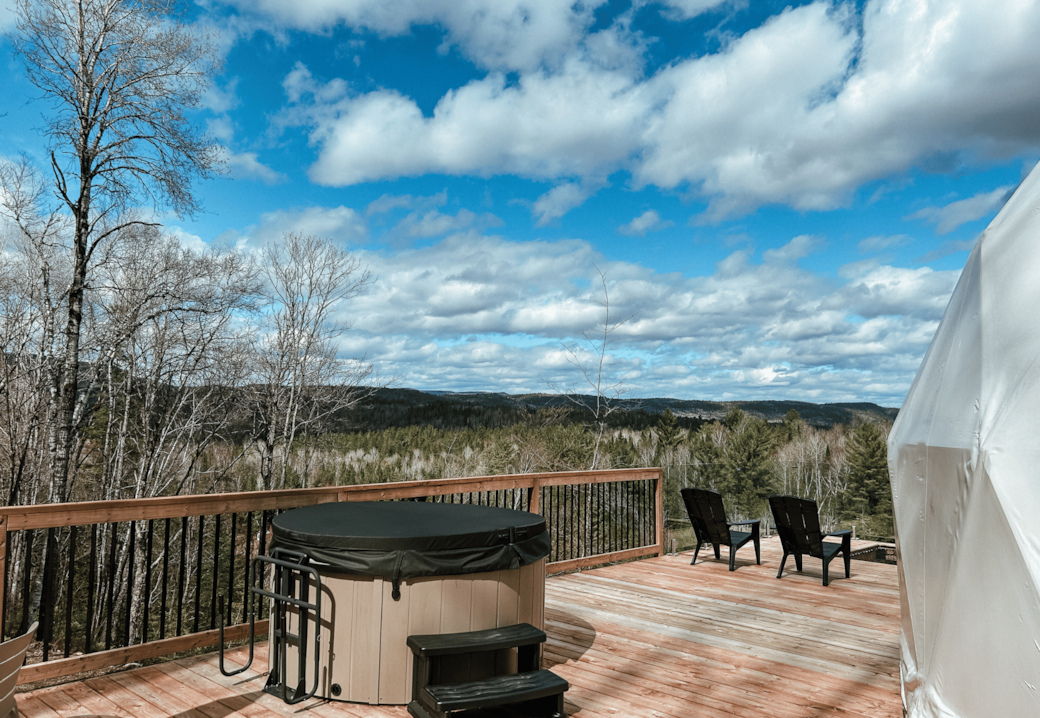 Vue de votre spa privé