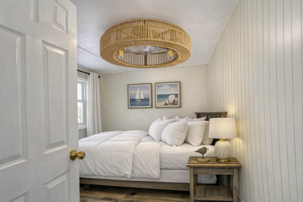 A visual preview of the bright, coastal design being completed for June — created to help guests imagine their stay.