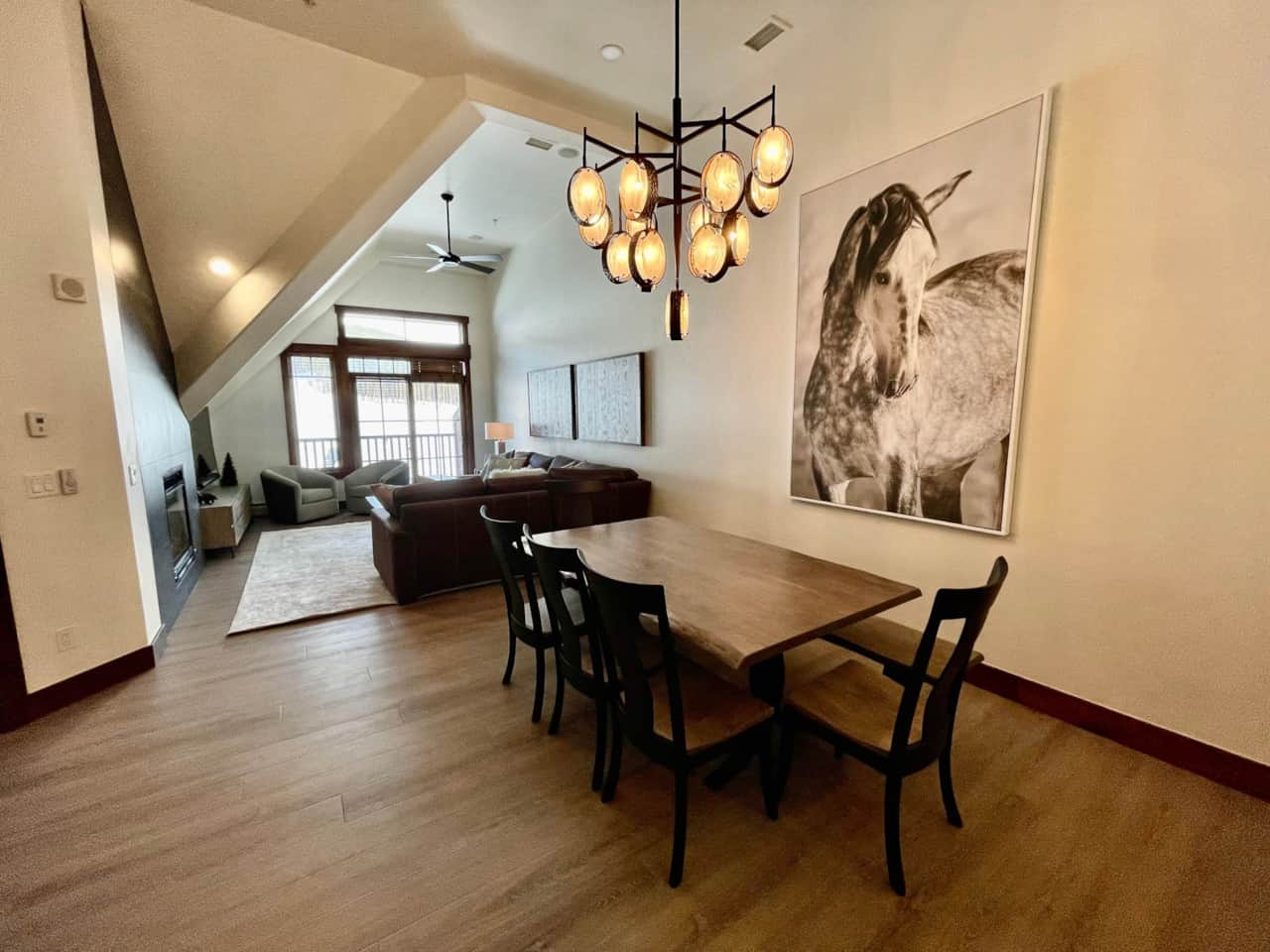 Open plan dining area