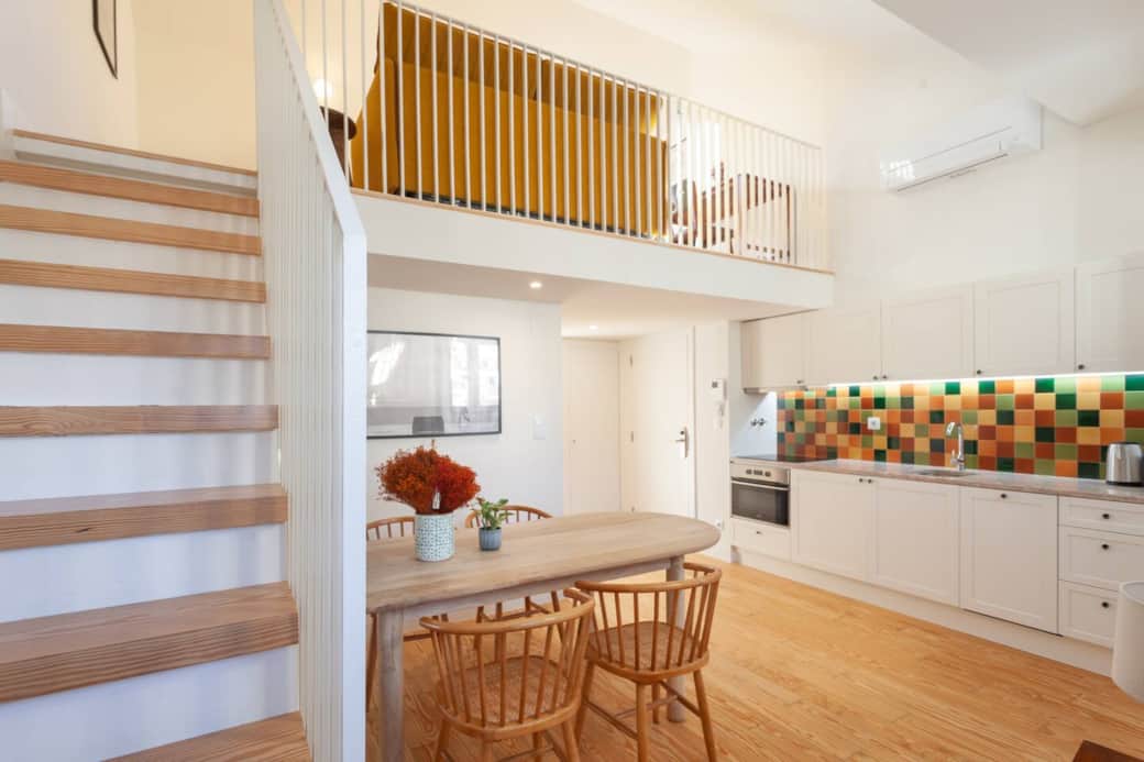 Dining area and kitchen