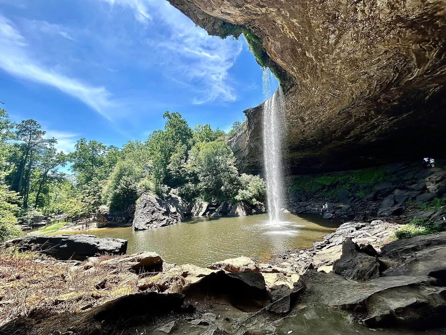 Underneath the Falls