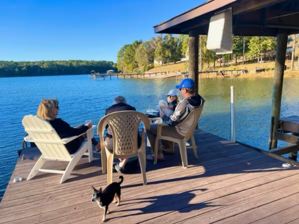 Lakeside Chats with Friends