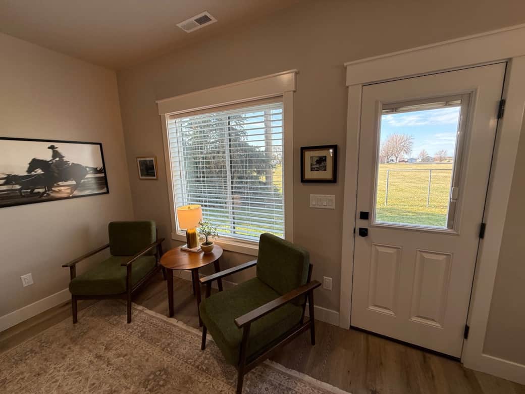 Back door to porch area