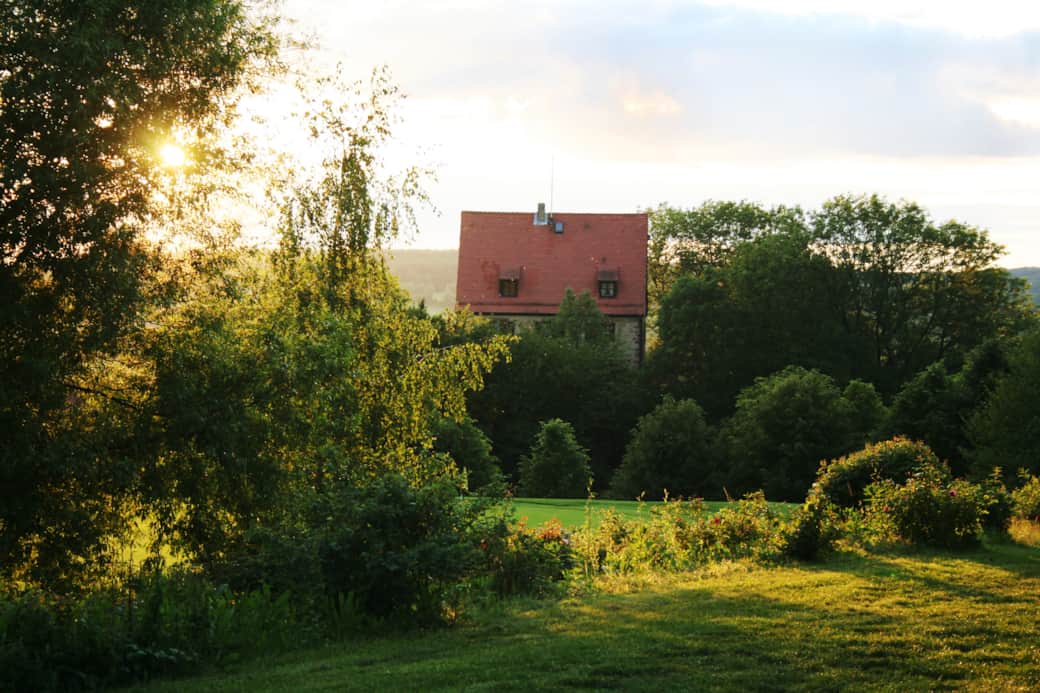 Blick auf die Rückseite der Burg