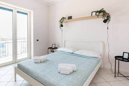 Second Double Bedroom with Air Conditioning and bed linen and towels included.