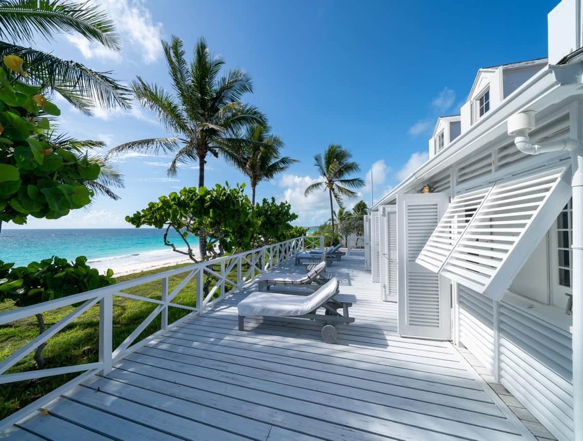 The Pearl east porch/Oceanfront