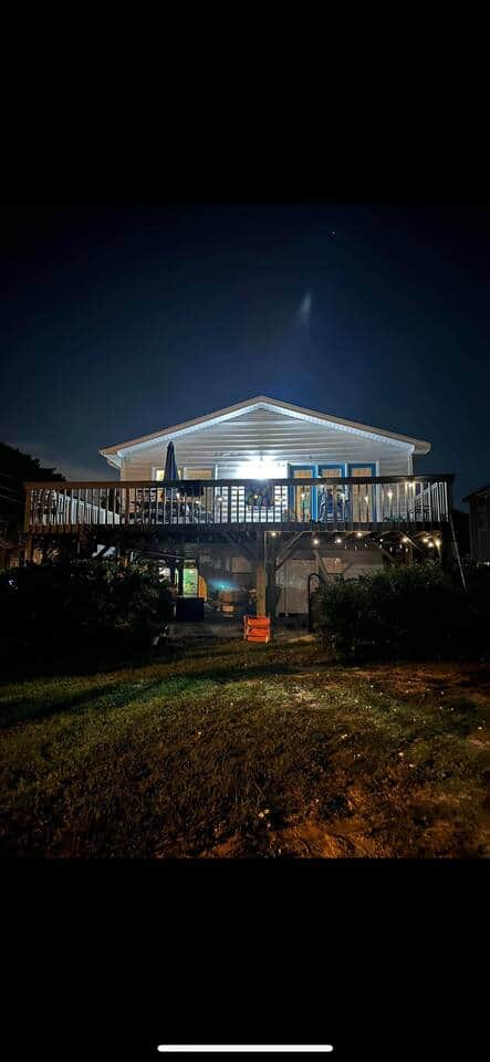 Home view at night