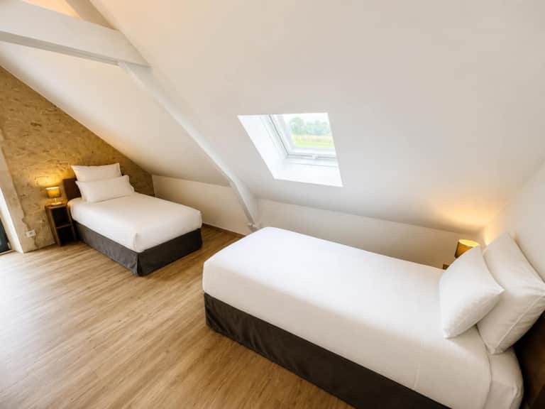 Le Belvédère du Quercy — Chambre 2 · configuration deux lits simples