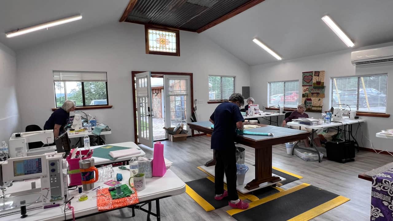Quilting Group in Action