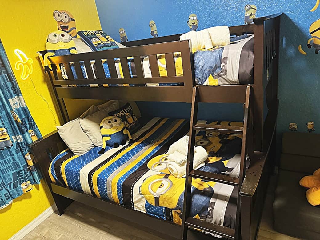Kids Minion Room bunk beds