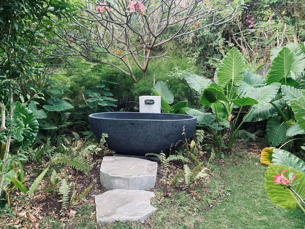Bath in the garden