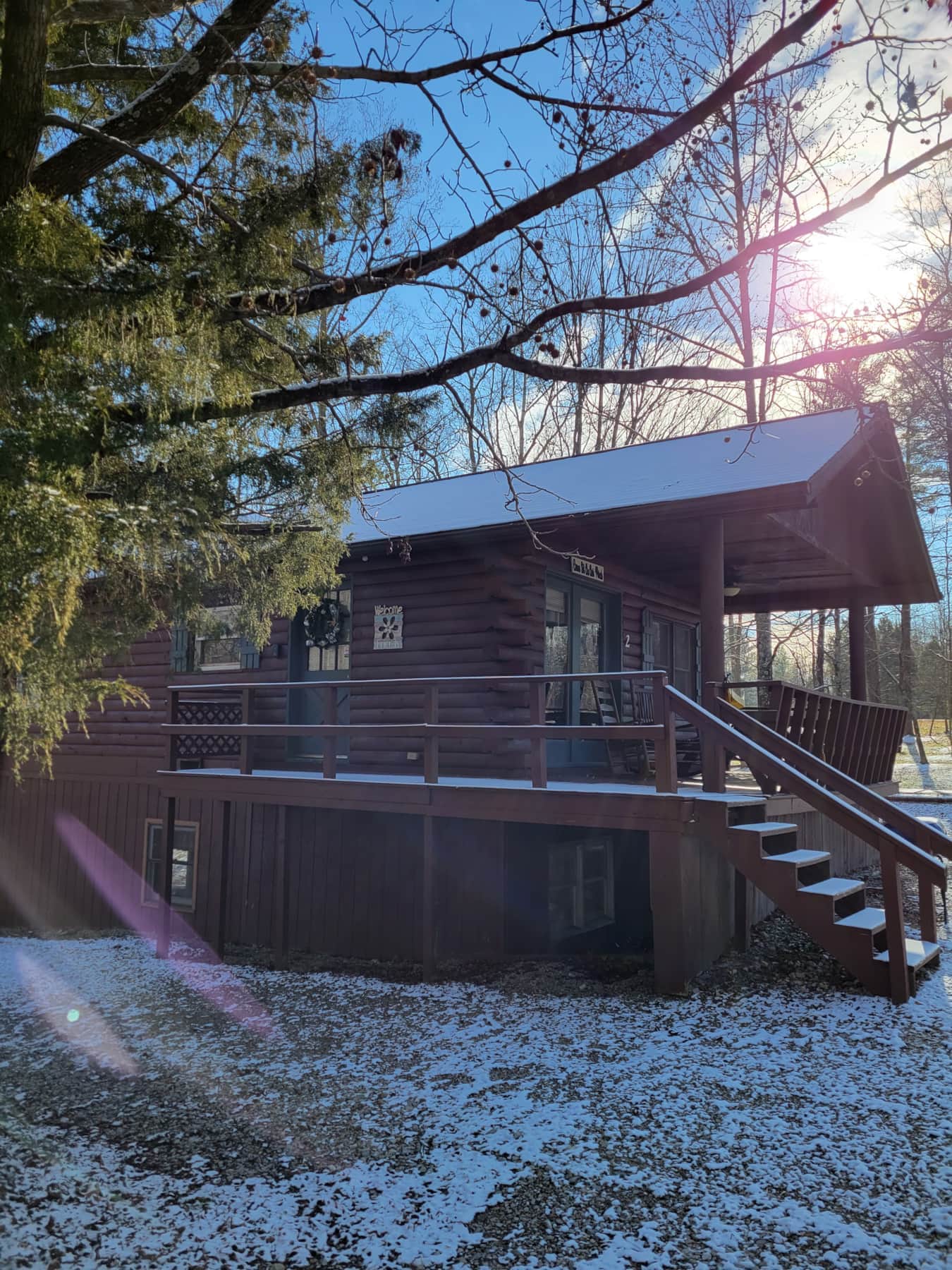 Log Cabin 2A at Osborn Boat Ramp on Patoka Lake Vacation Home in