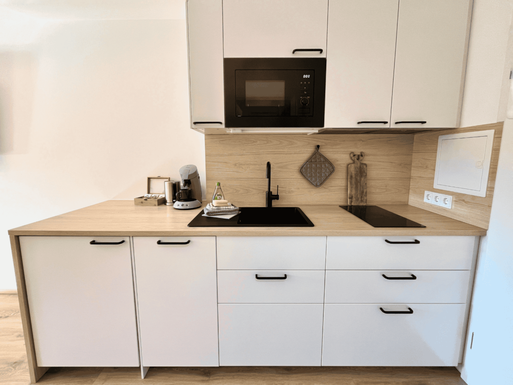 Fully equipped kitchen with dishwasher Fully equipped kitchen with dishwasher