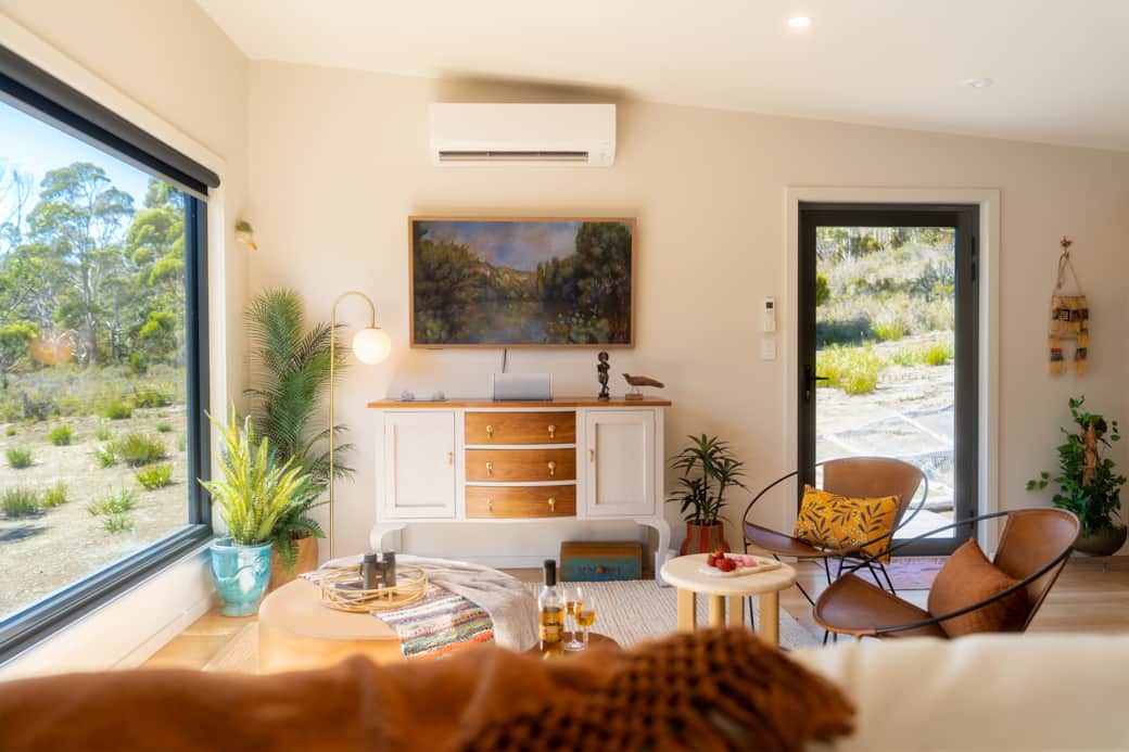 Cozy firepit for stargazing and sunset experiences Bruny Island