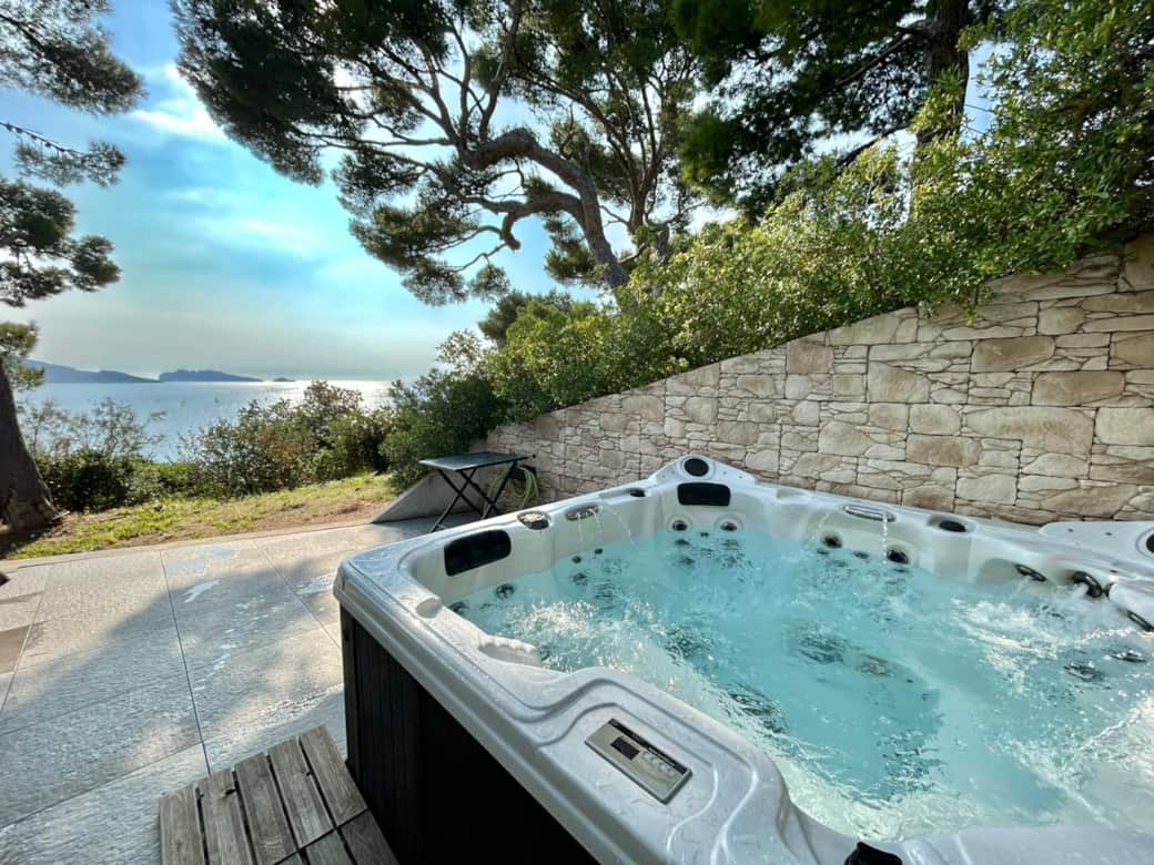 jacuzzi, vue mer, terrasse