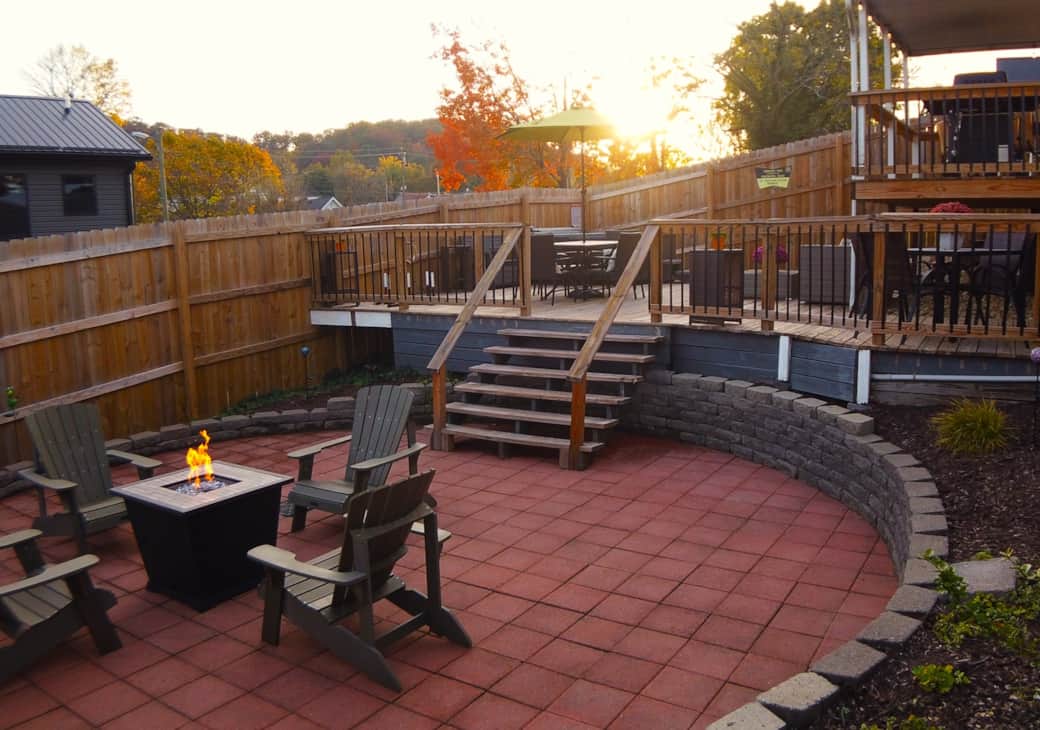Firepit at Sunset