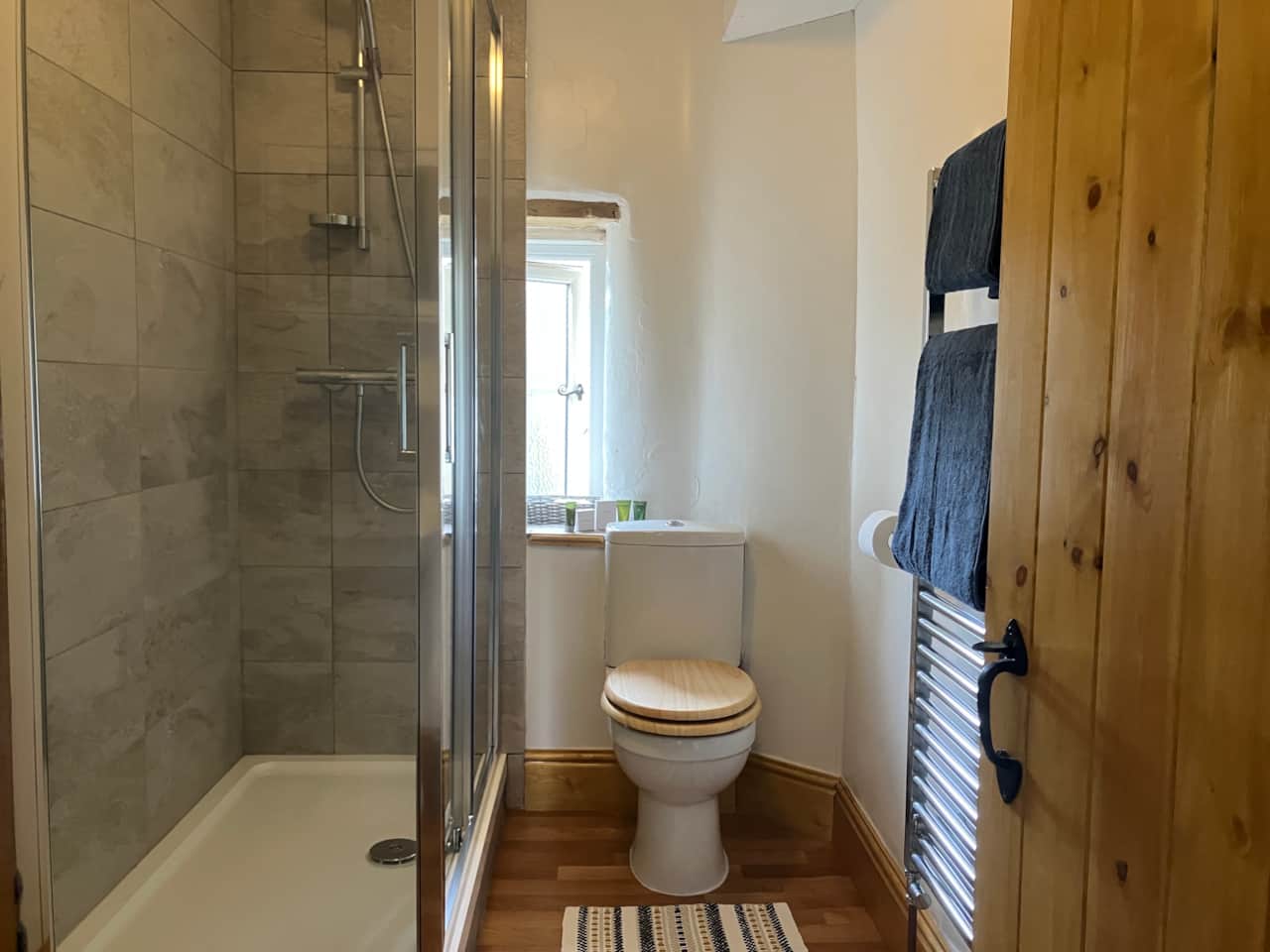 Shower room, toiletries provided