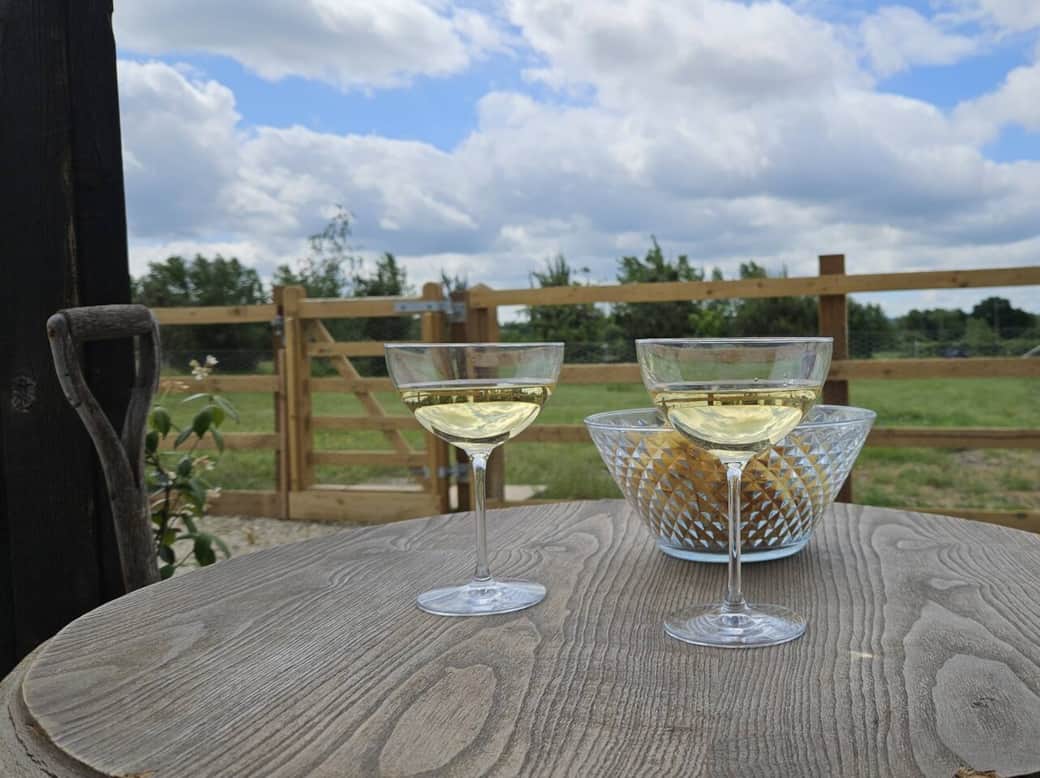 wine on the terrace 